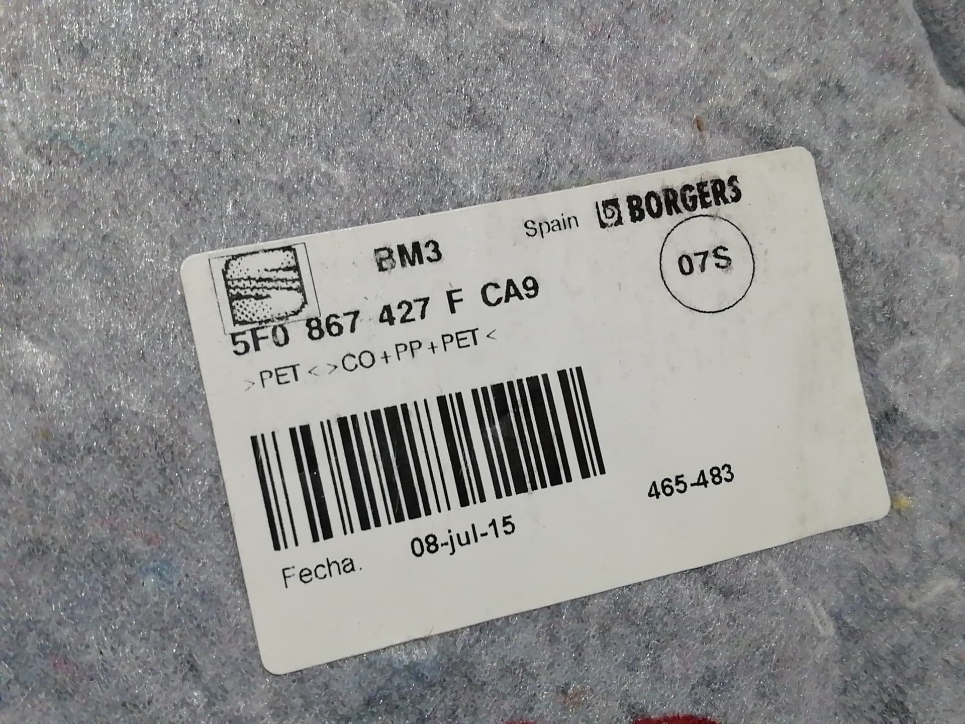 Juego tapizados / cartoneras SEAT LEON (5F1) 2