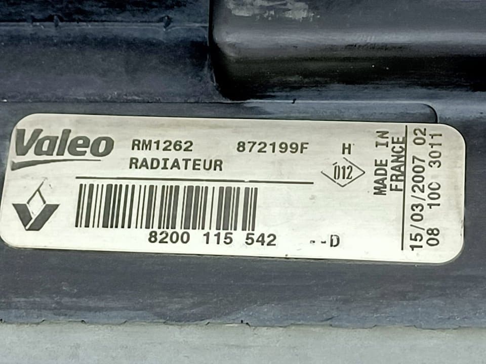 Radiador agua RENAULT MEGANE II BERLINA 5P 2