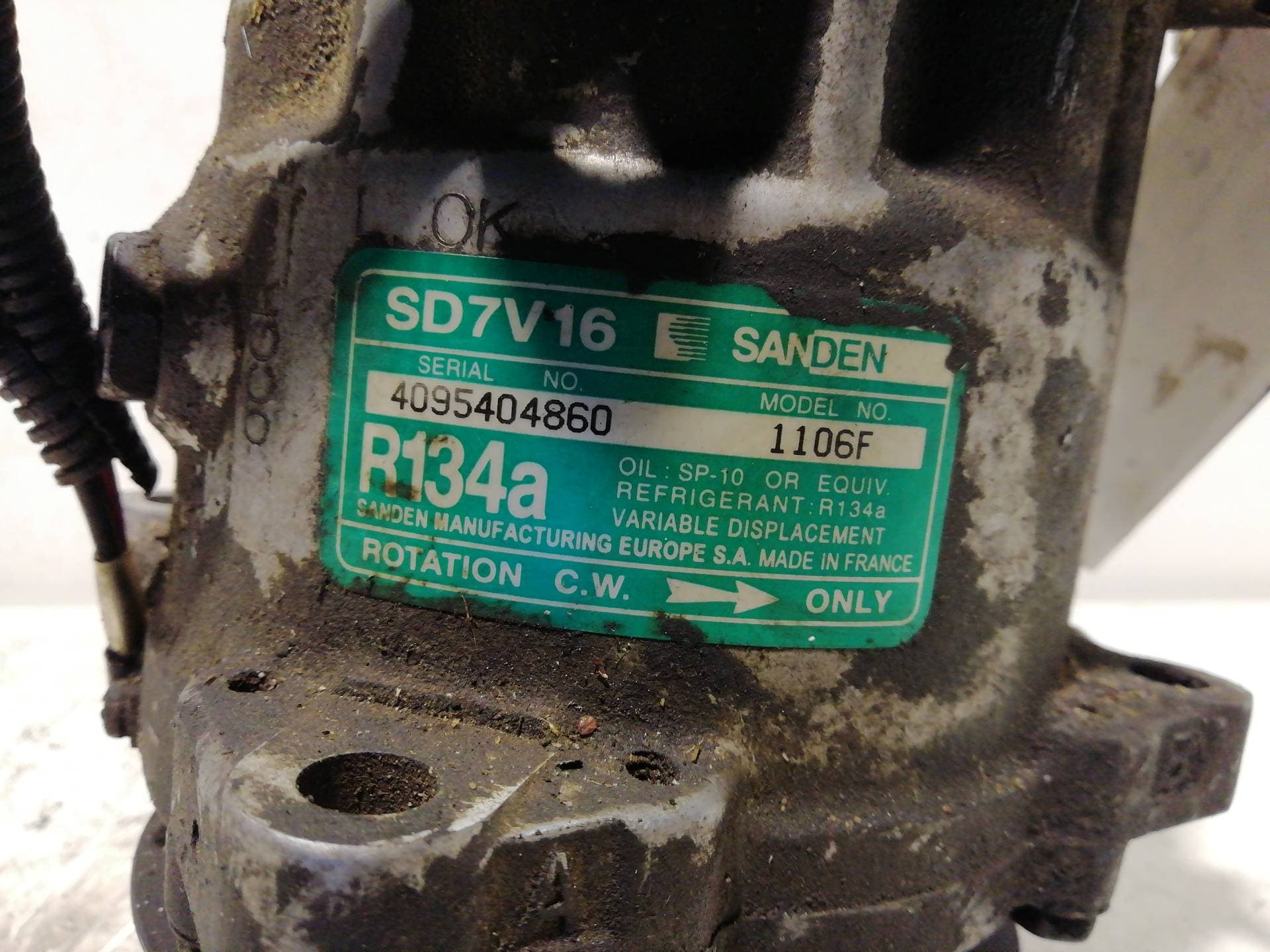 Recambio CITROEN XSARA BERLINA ref. SD7V161106F 2