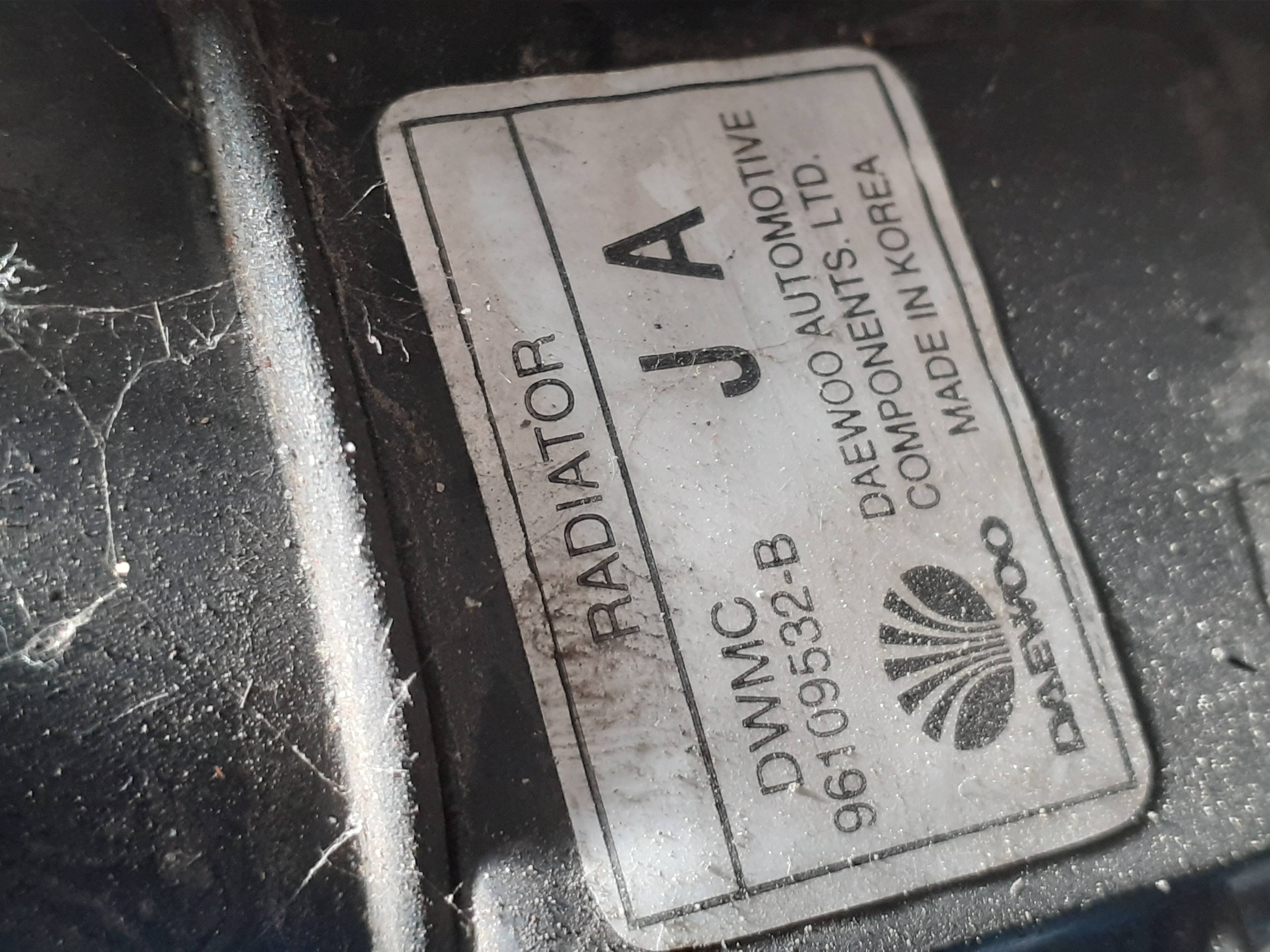 Radiador agua DAEWOO ARANOS 2