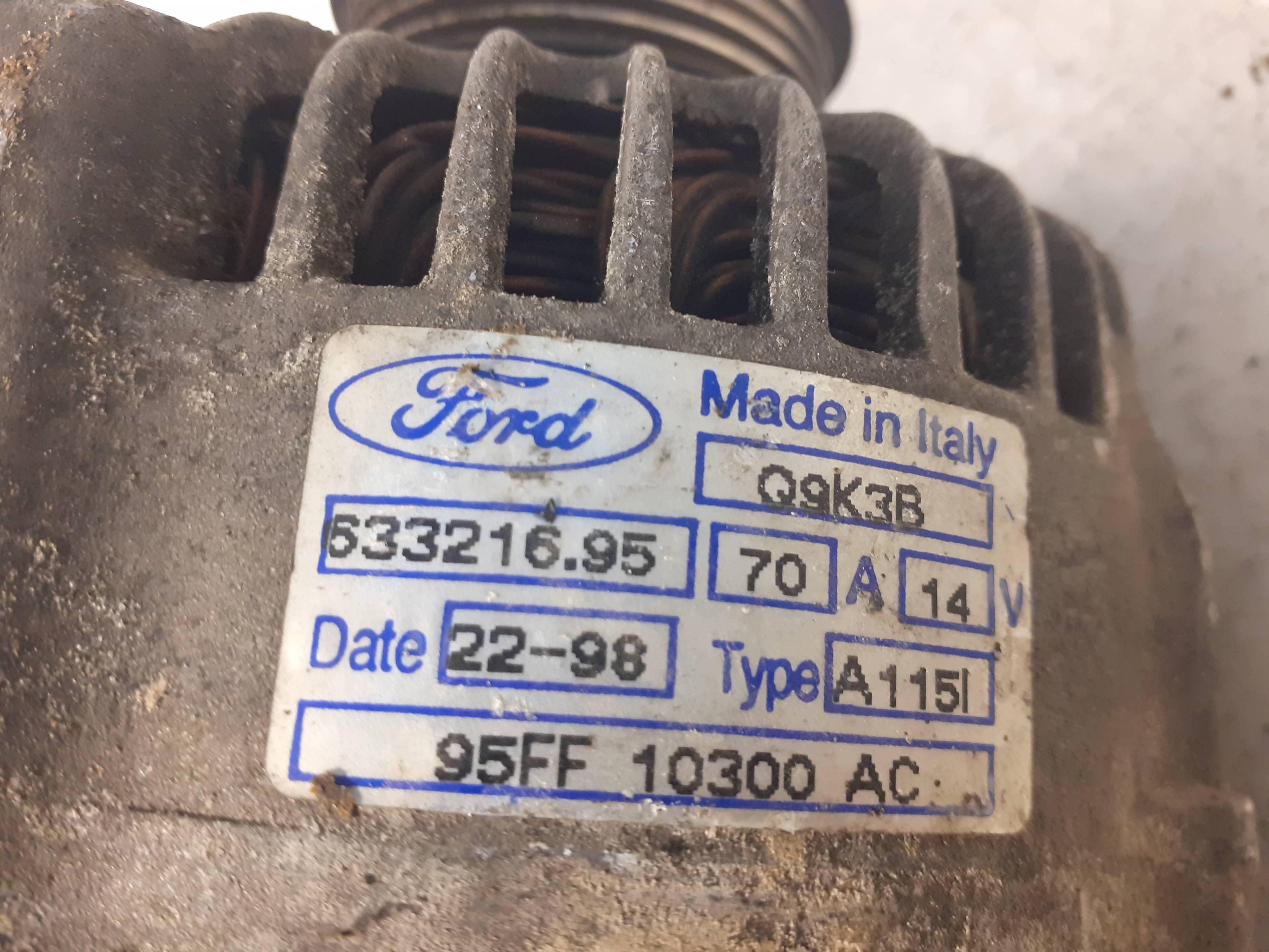 Alternador FORD ESCORT BERL./TURNIER 2