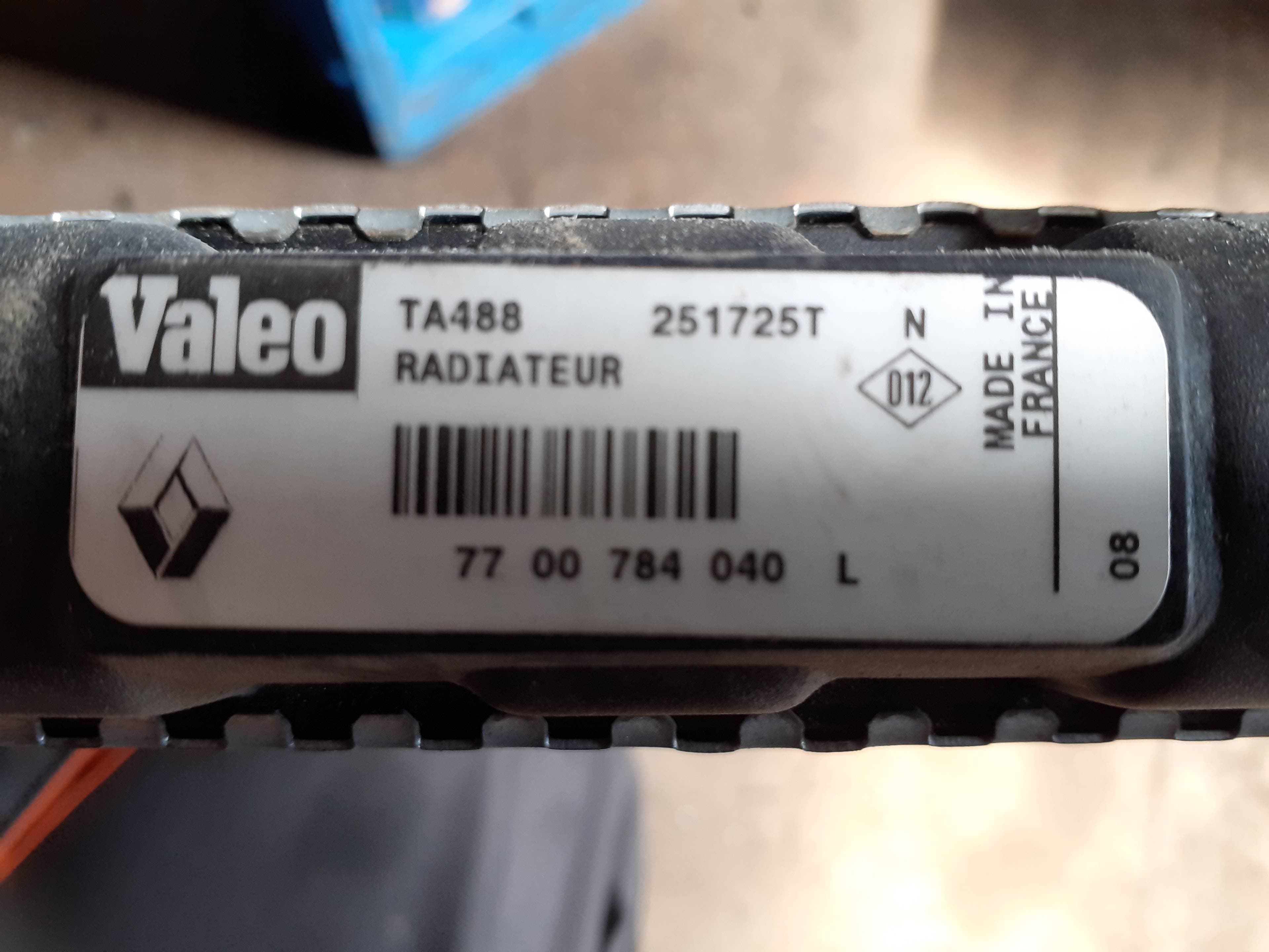Radiador agua RENAULT CLIO I FASE I+II (B/C57) 2