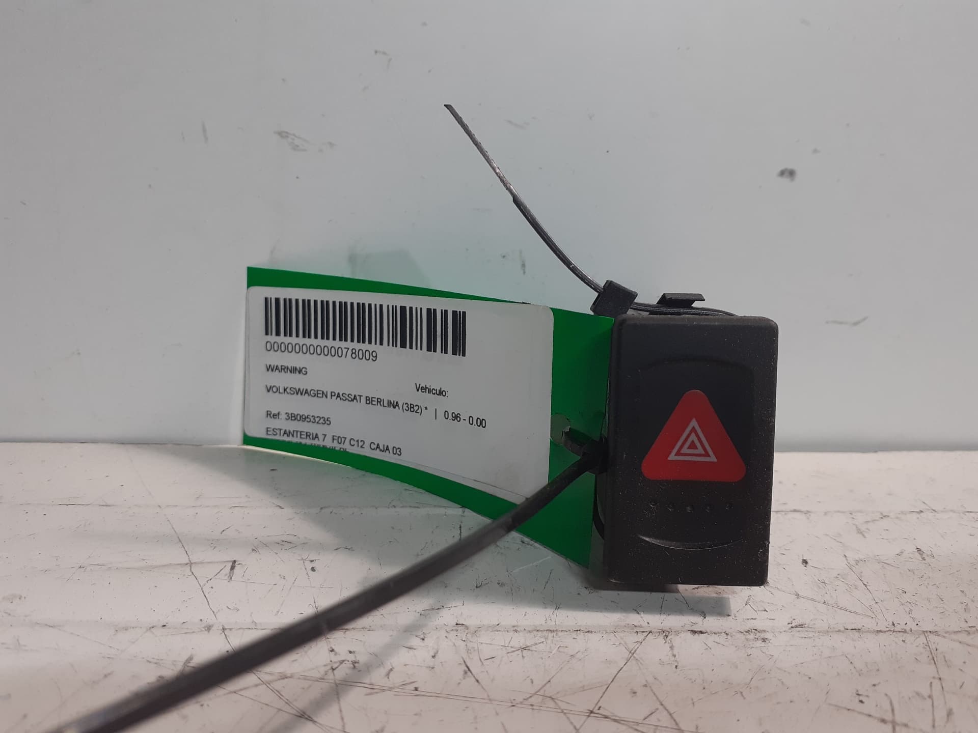 Warning VOLKSWAGEN PASSAT BERLINA (312)