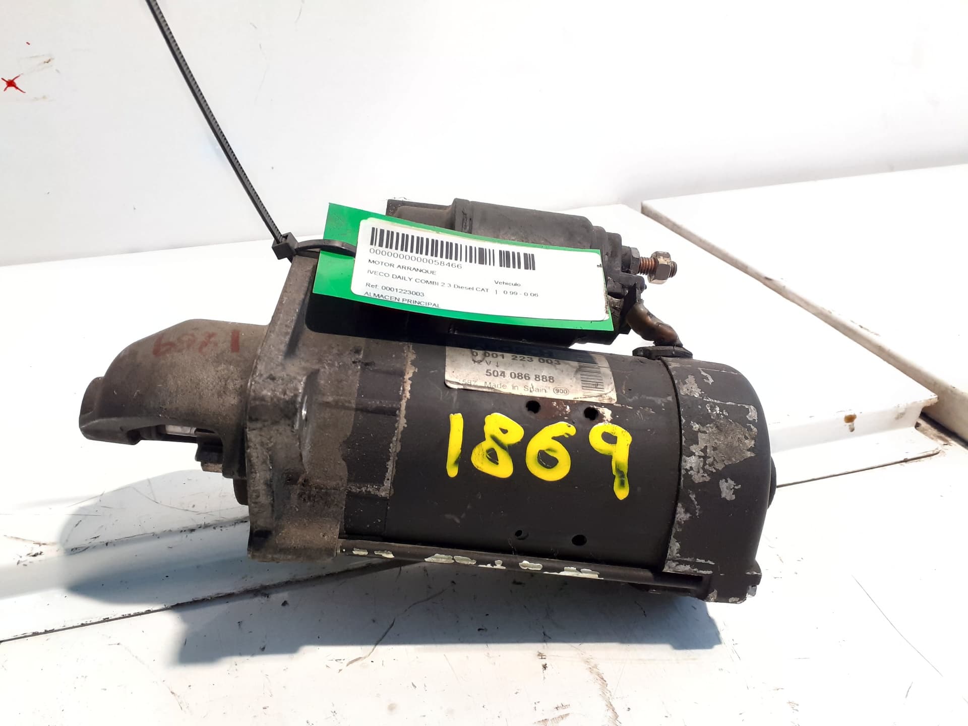 Motor arranque IVECO DAILY COMBI 1989 ->