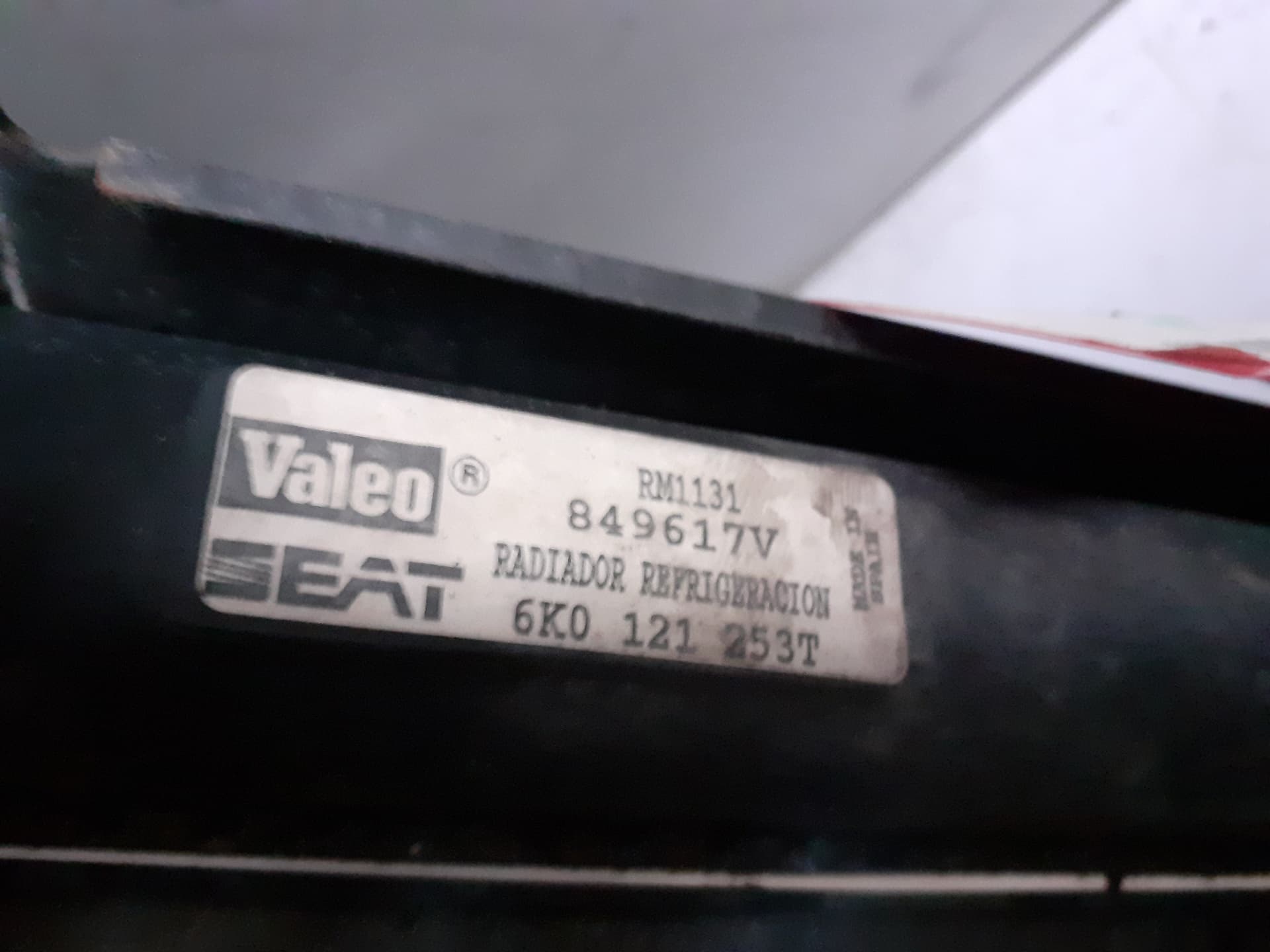 Radiador agua SEAT INCA (6K9) 3