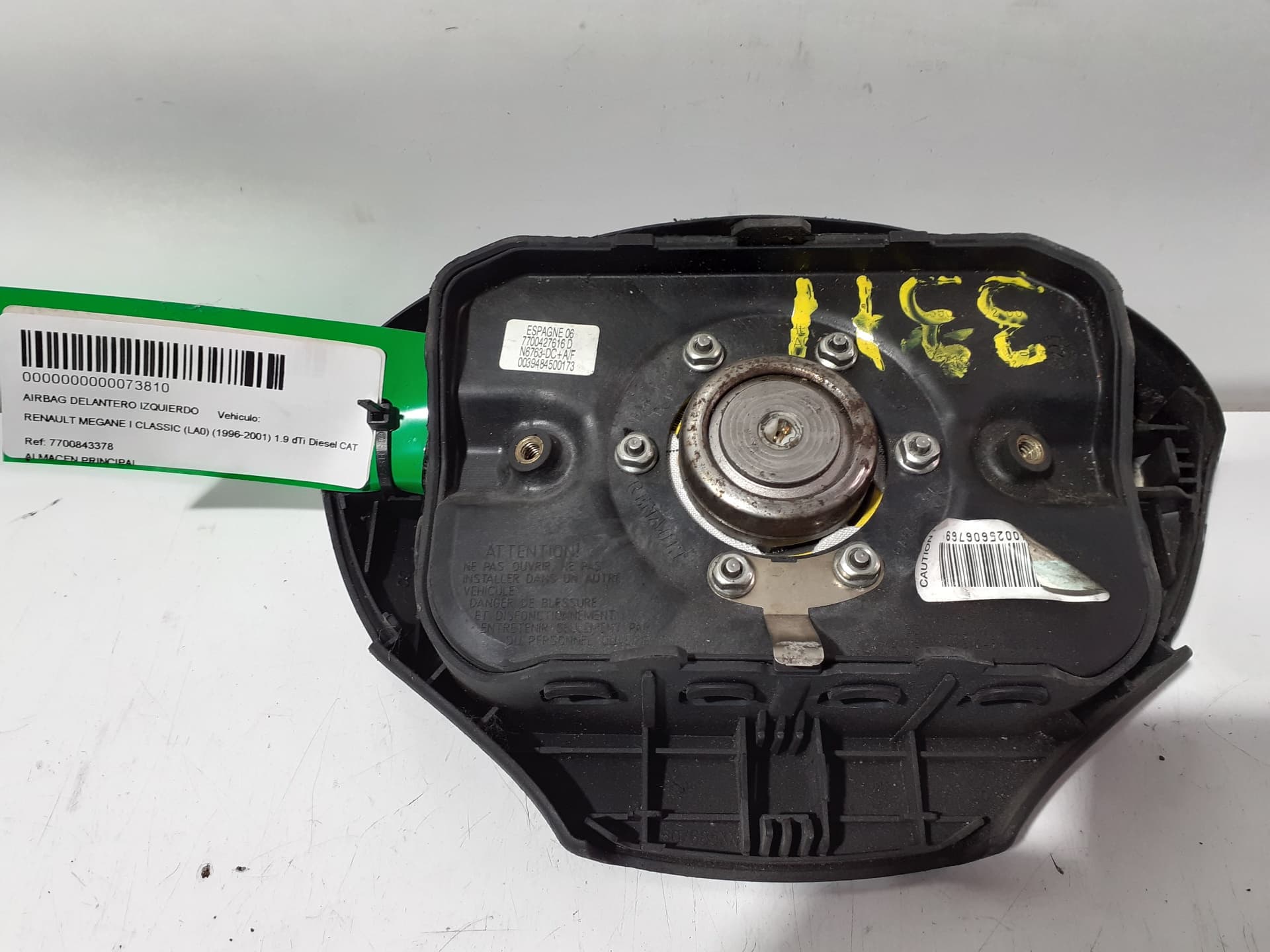 Airbag delantero izquierdo RENAULT MEGANE I CLASSIC (LA0) 3