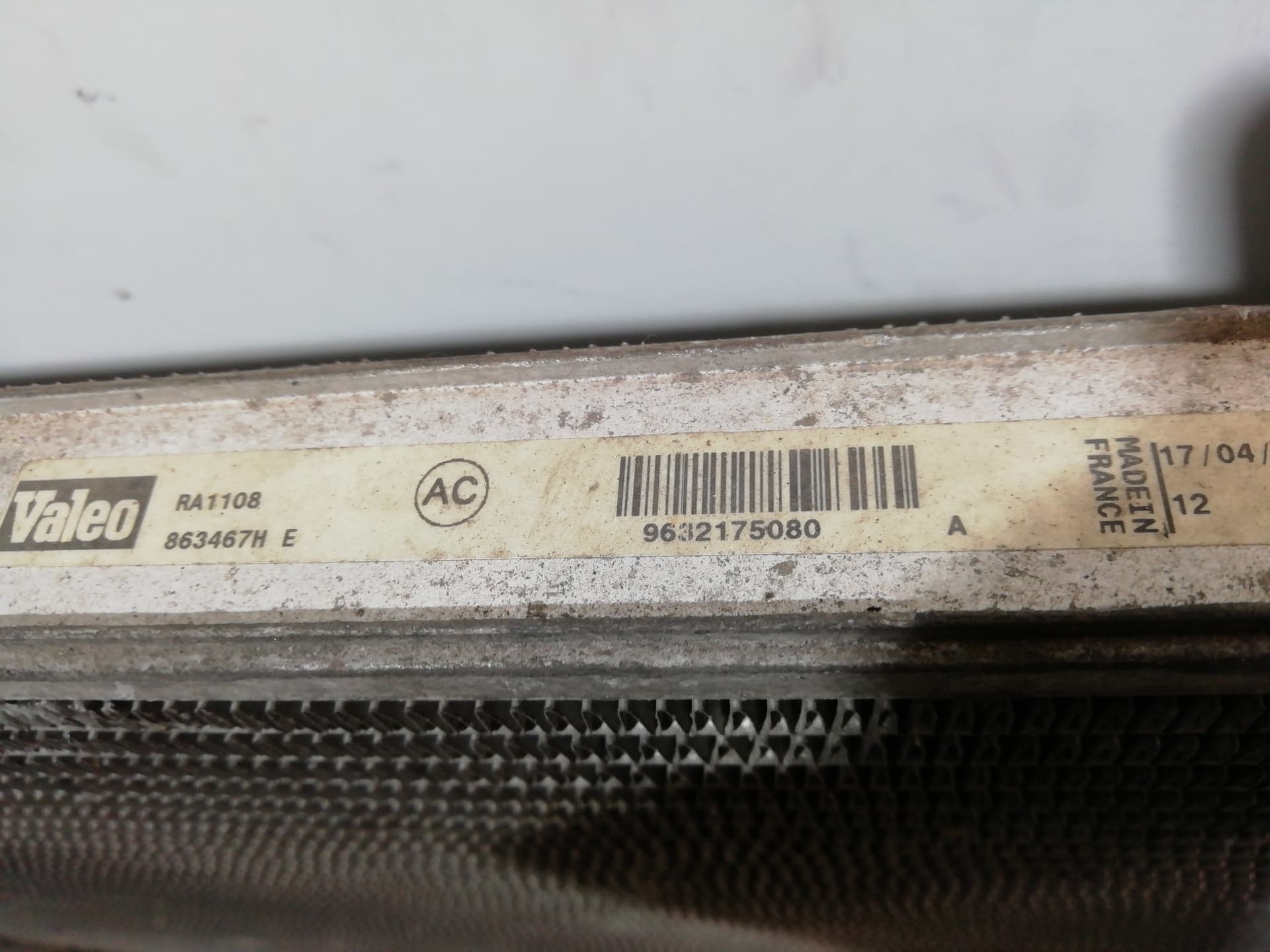 Radiador agua CITROEN XANTIA BERLINA 2