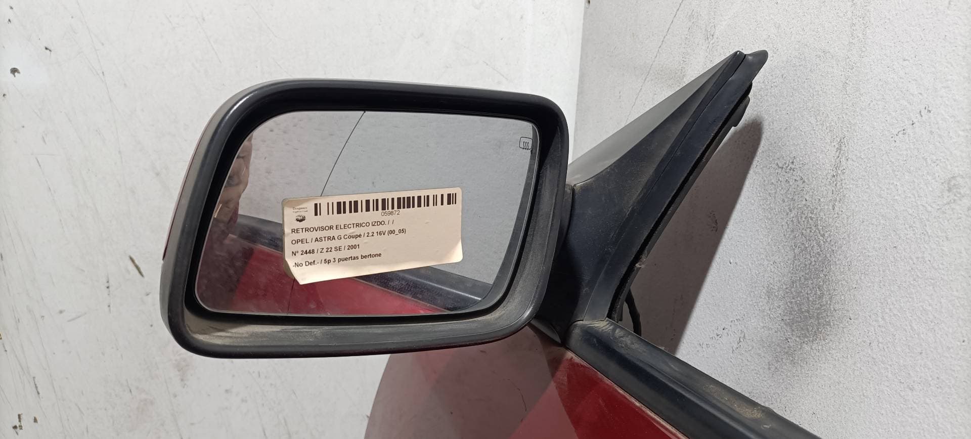 Retrovisor izquierdo OPEL ASTRA G BERLINA 2