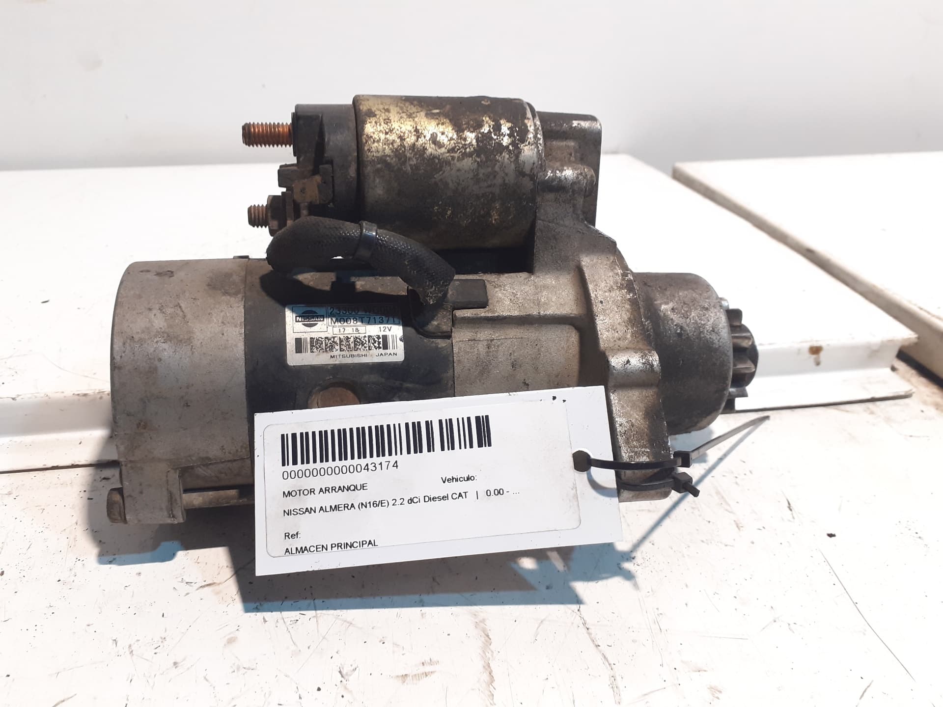 Motor arranque NISSAN ALMERA (N15)