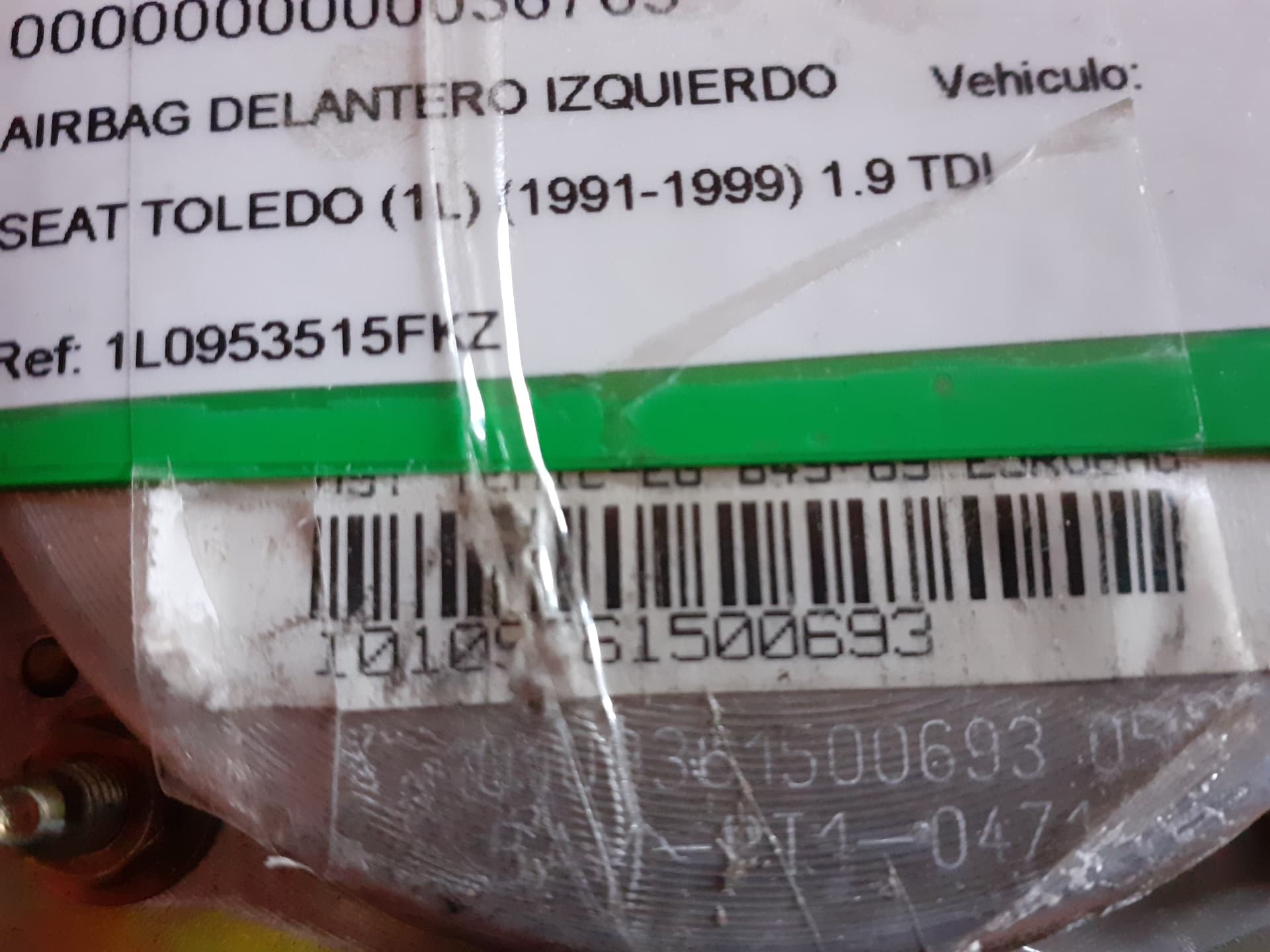 Airbag delantero izquierdo SEAT TOLEDO (1L) 3
