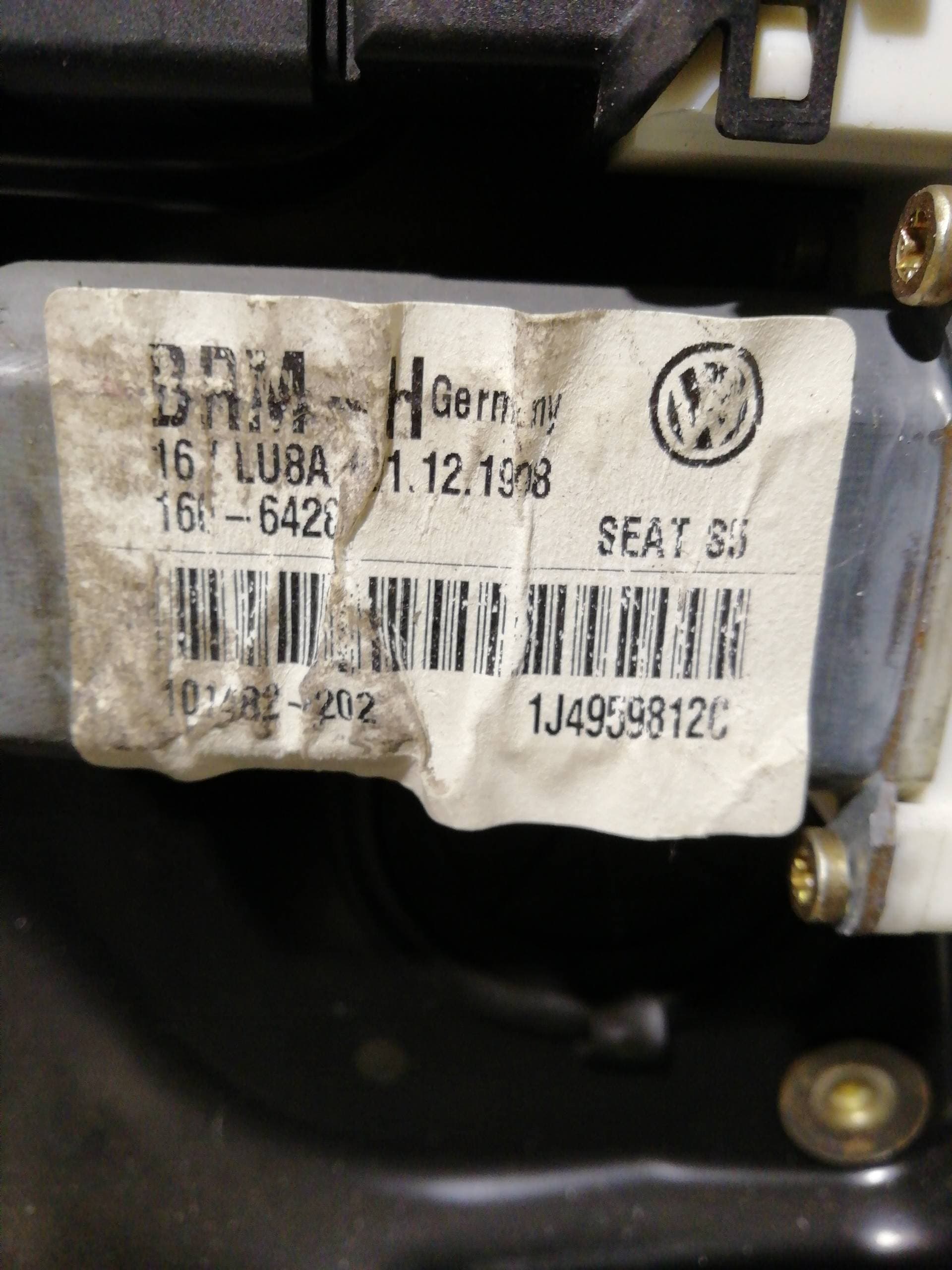 Elevalunas trasero derecho SEAT TOLEDO (1L) 3
