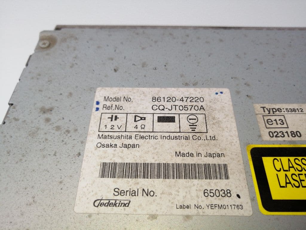 Sistema audio / radio cd TOYOTA LAND CRUISER PRADO (_J12_) 2