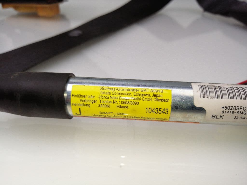 Cinturon seguridad delantero derecho HONDA CIVIC BERLINA (FN) 5