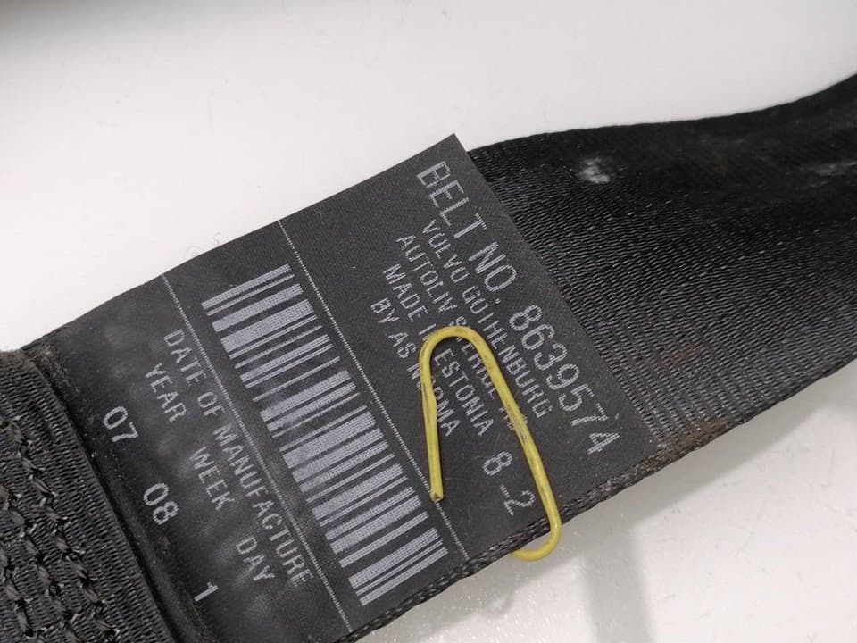 Cinturon seguridad trasero izquierdo VOLVO S60 BERLINA 2