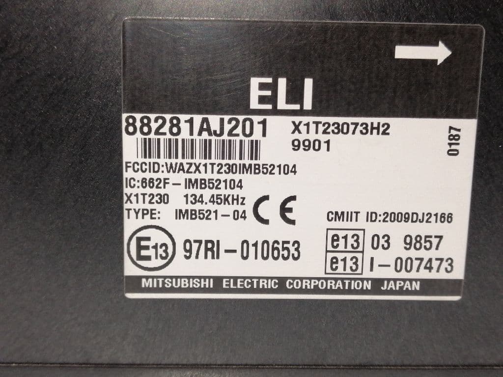 Modulo electronico SUBARU LEGACY BERL./FAMILIAR B11 (BD/BG) 2