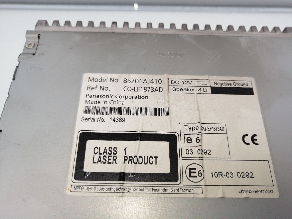 Sistema audio / radio cd SUBARU LEGACY BERL./FAMILIAR B11 (BD/BG) 3