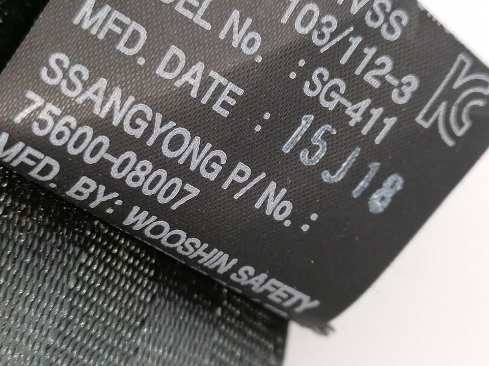 Cinturon seguridad trasero izquierdo SSANGYONG REXTON 2