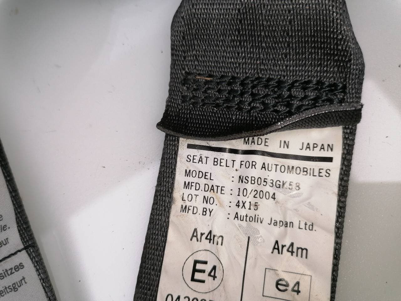 Cinturon seguridad trasero central HONDA ACCORD BERLINA (CU) 3