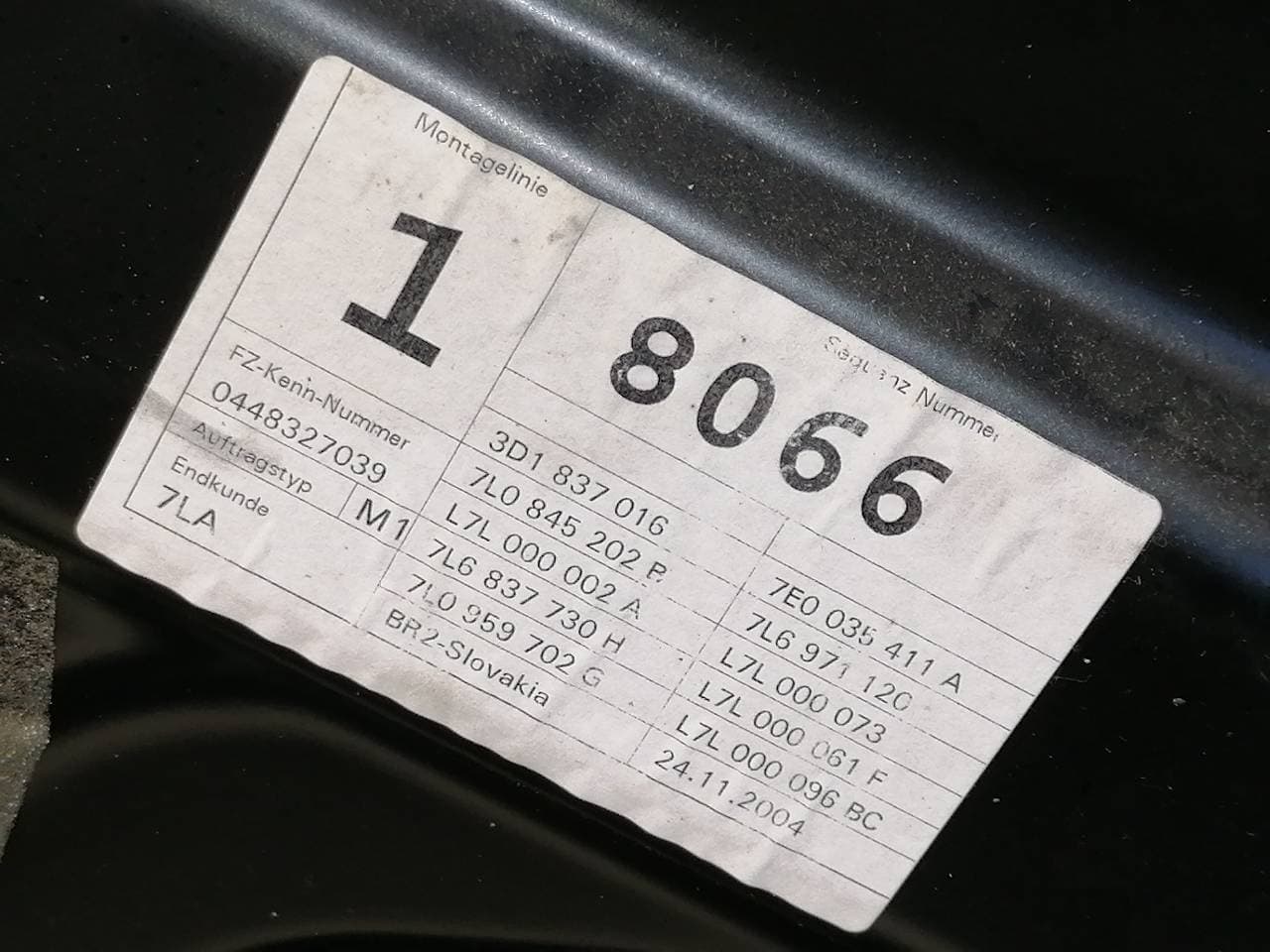 Elevalunas delantero derecho VOLKSWAGEN TOUAREG (7L6) 2