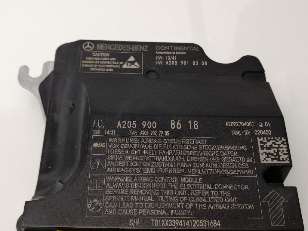 Centralita airbag MERCEDES-BENZ CLASE C (W204) BERLINA 4