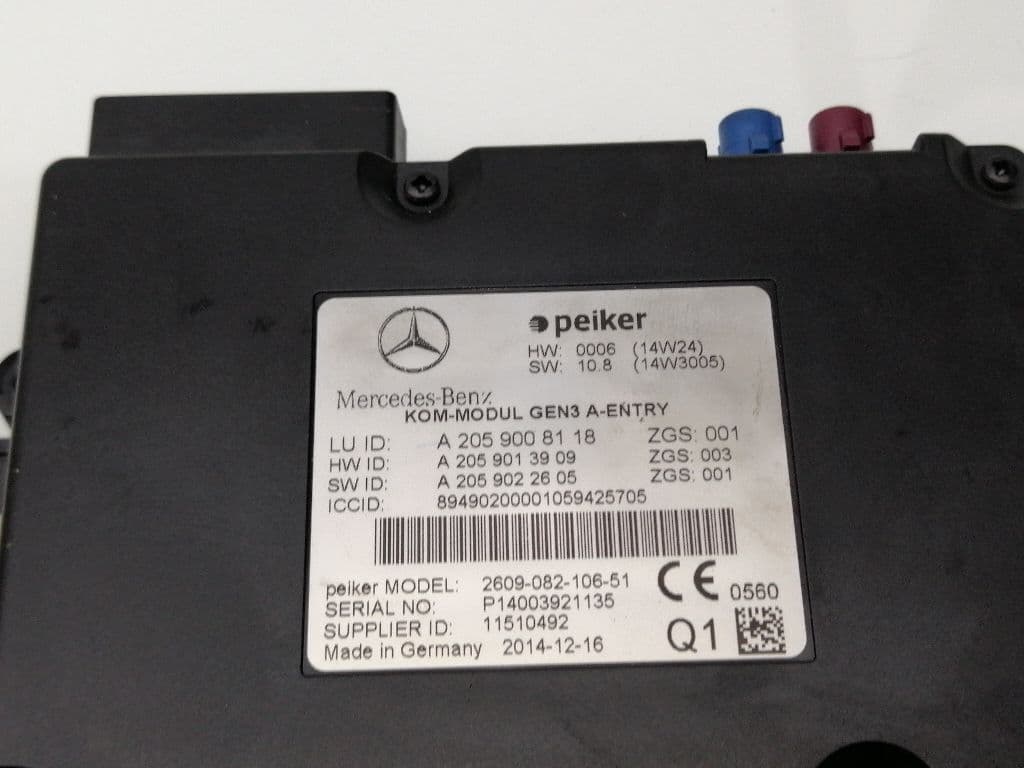 Modulo electronico MERCEDES-BENZ CLASE C (W204) BERLINA 4