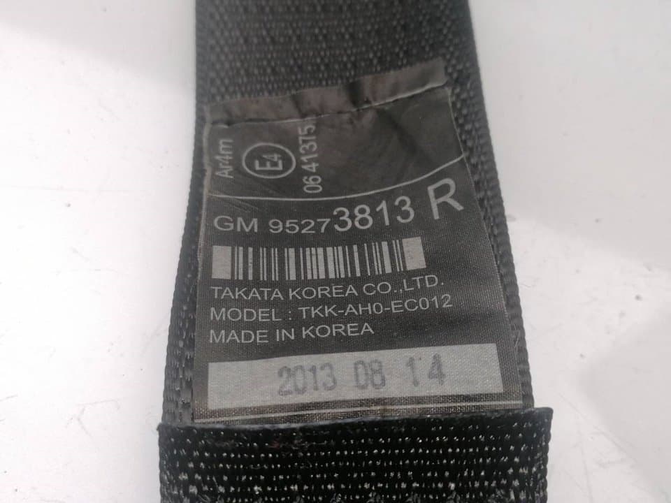 Cinturon seguridad trasero derecho CHEVROLET TRAX 2