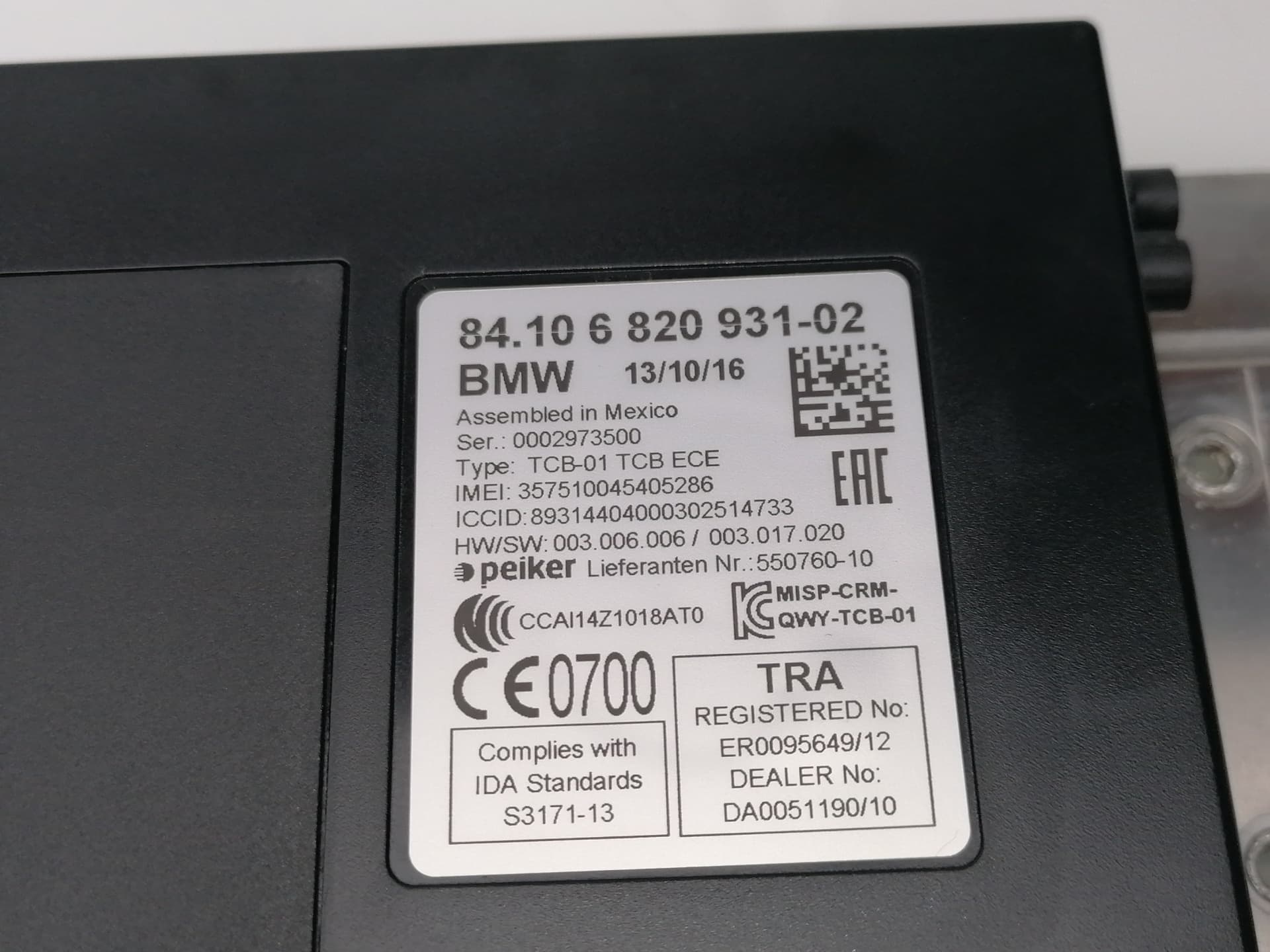 Modulo electronico BMW SERIE 1 BERLINA (E81/E87) 4