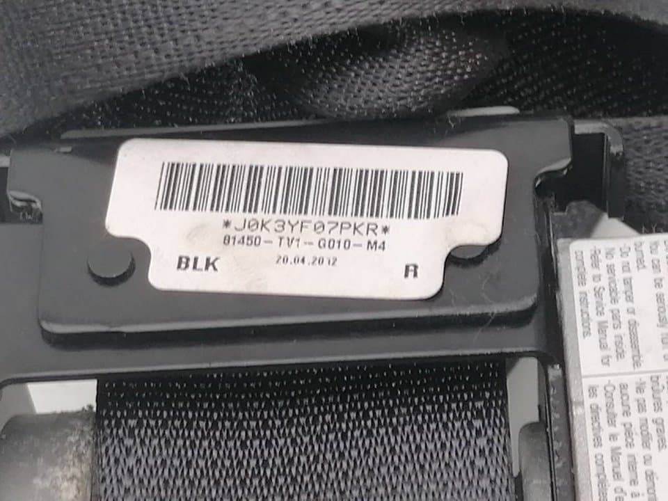 Cinturon seguridad delantero derecho HONDA CIVIC BERLINA (FN) 2