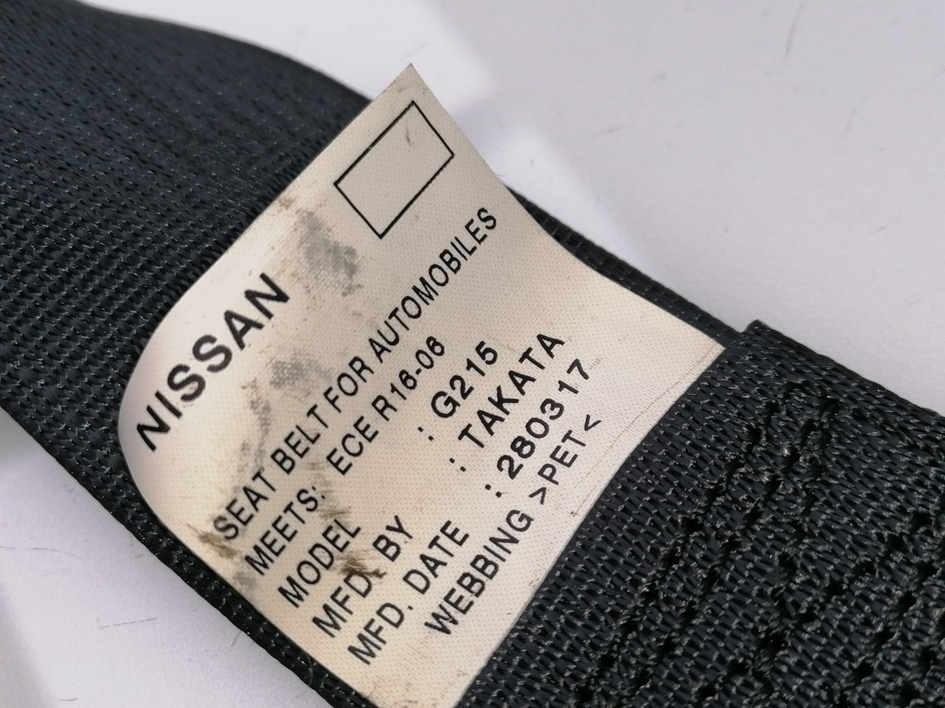 Cinturon seguridad trasero derecho NISSAN QASHQAI (J11) 3
