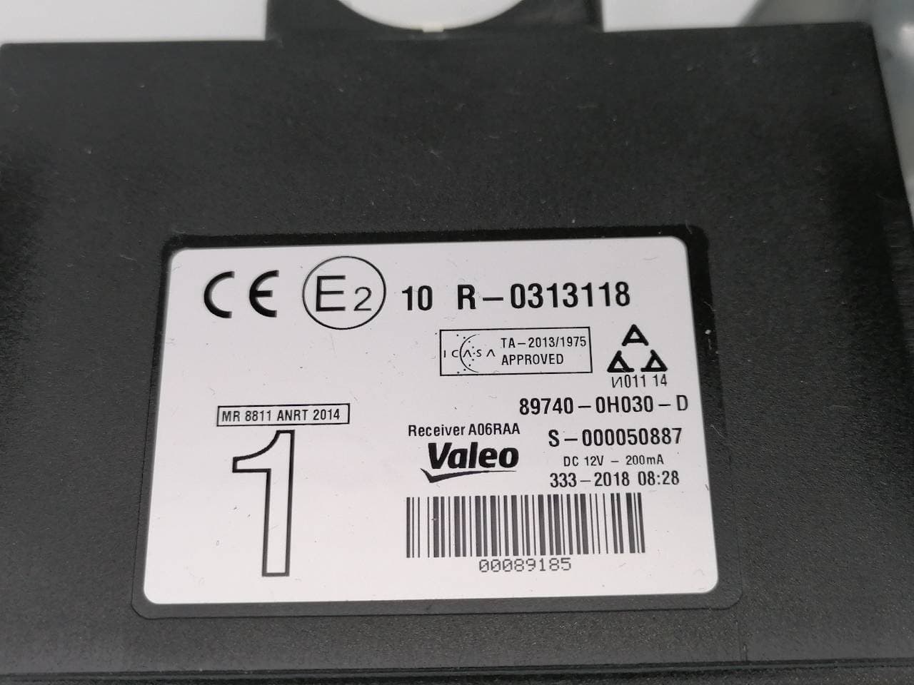 Modulo electronico TOYOTA AYGO 2