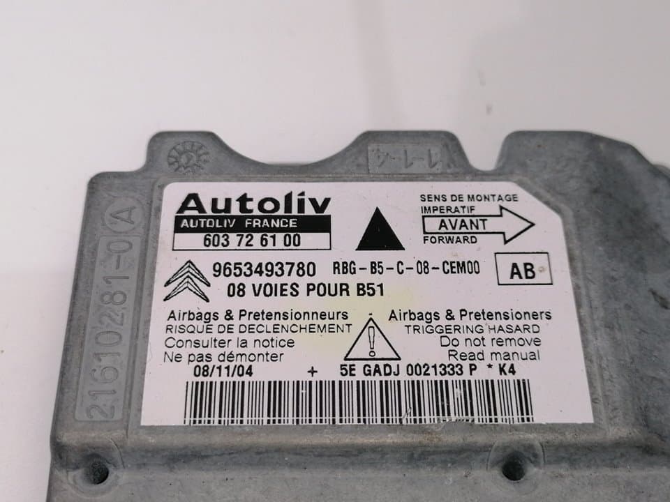 Centralita airbag CITROEN C4 BERLINA 2
