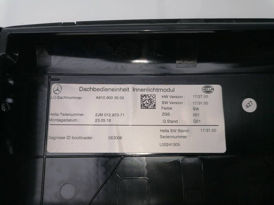 Luz interior MERCEDES-BENZ SPRINTER III FURGÓN RWD / AWD (02-2018->) 4