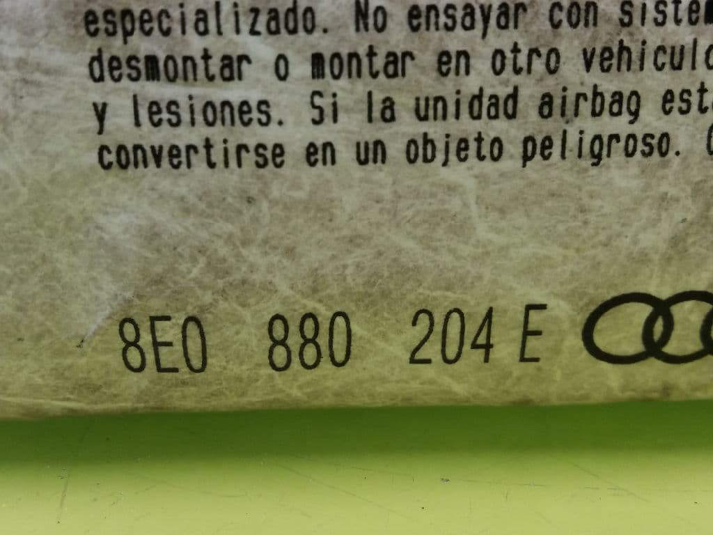 Airbag delantero derecho AUDI A4 BERLINA (8E) 2