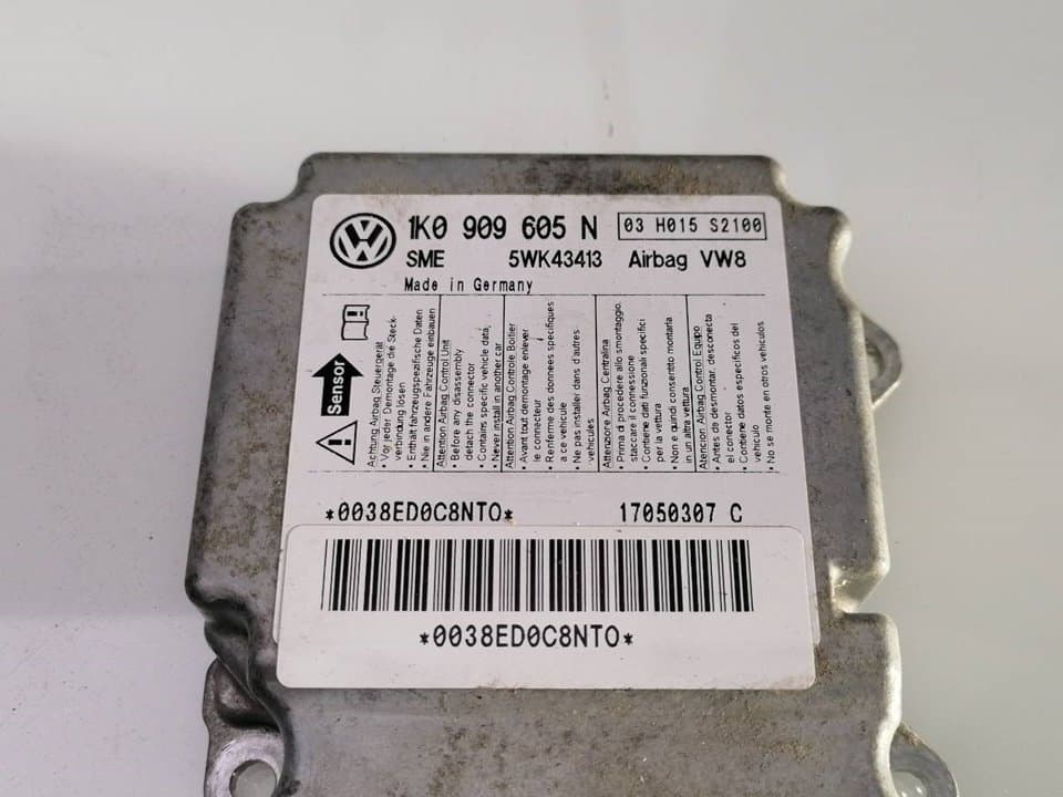 Centralita airbag VOLKSWAGEN GOLF V BERLINA (1K1) 4