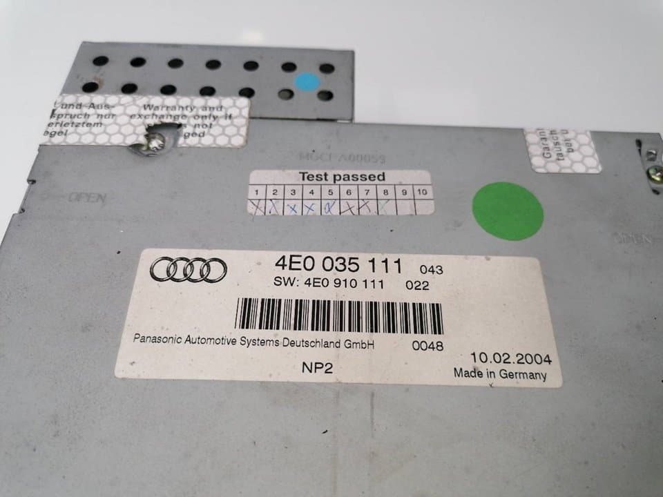 Sistema audio / radio cd AUDI A8 (4E2) 4