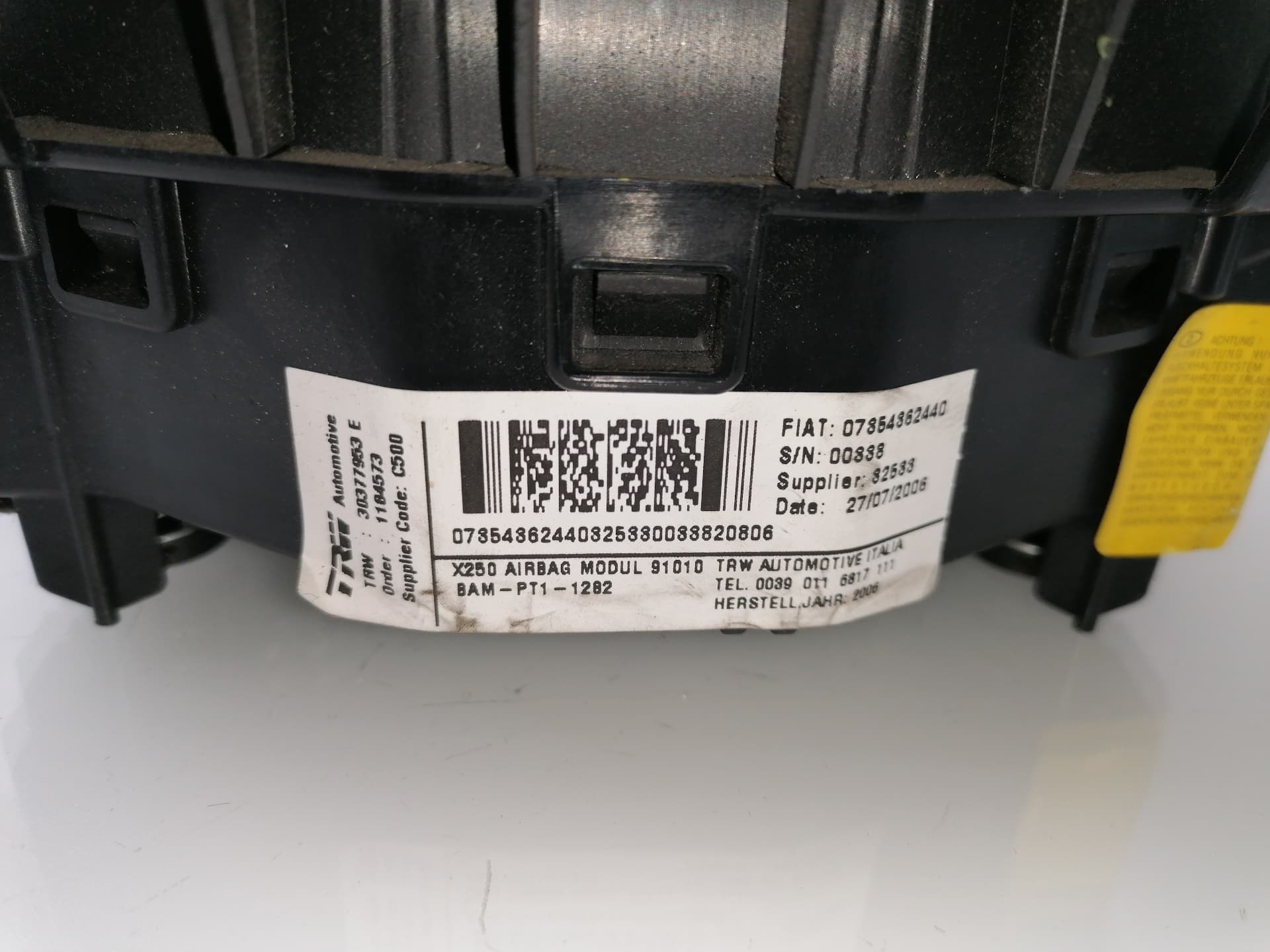 Airbag delantero izquierdo PEUGEOT BOXER CAJA ABIERTA (BAT 3