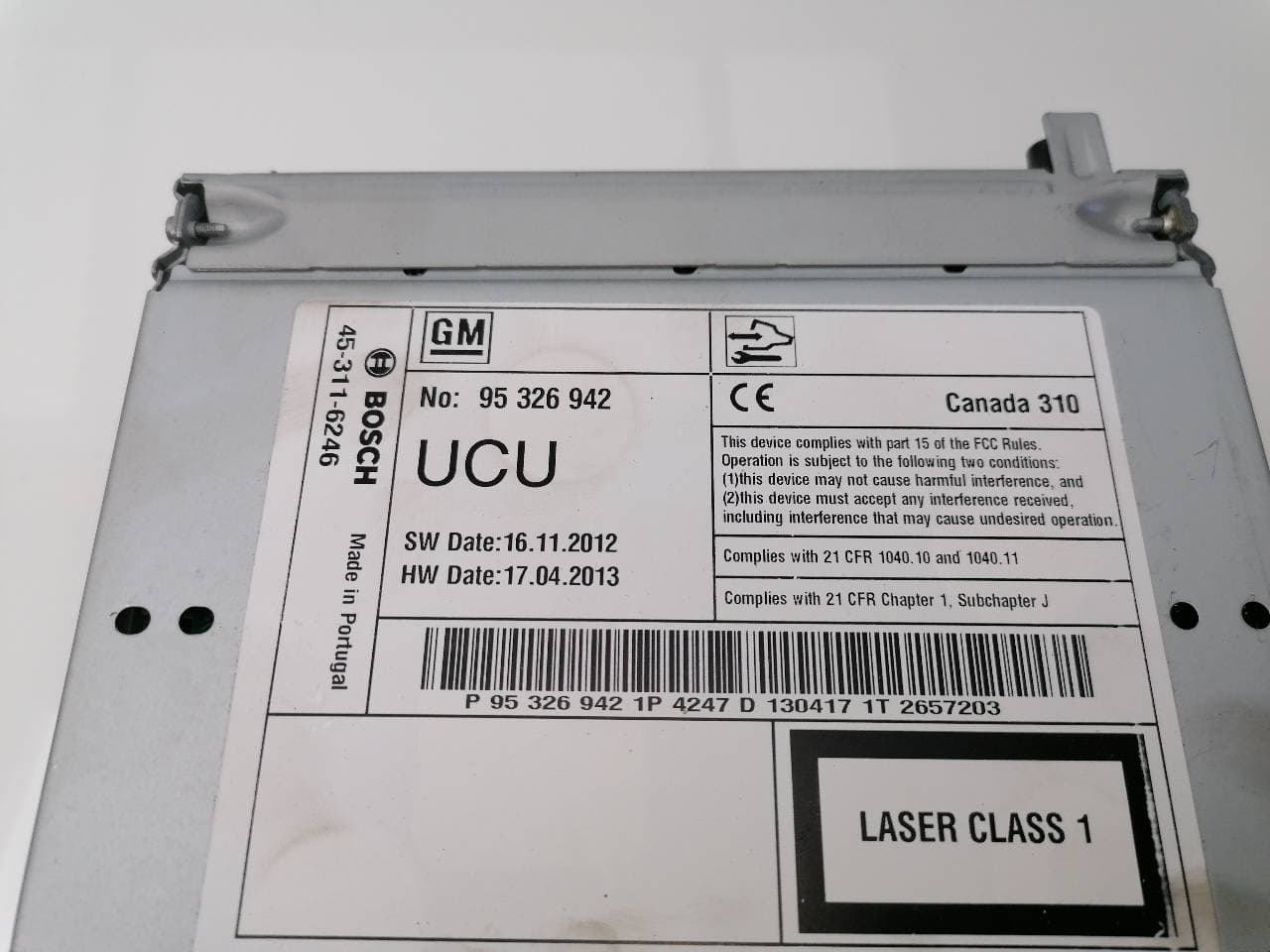 Sistema navegacion gps OPEL ASTRA J LIM. 5