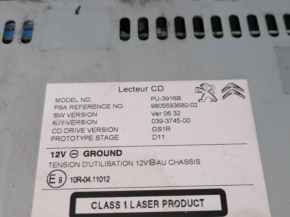 Sistema audio / radio cd DS 4 4