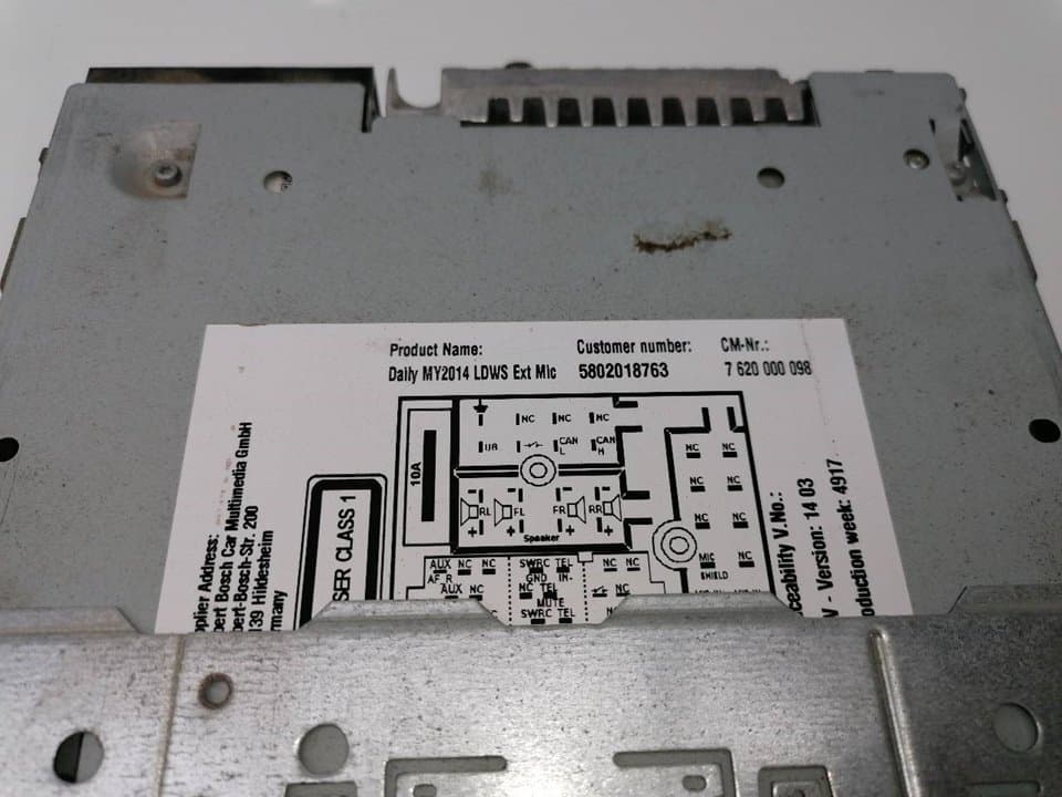 Sistema audio / radio cd IVECO DAILY 3
