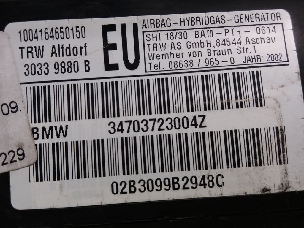 Airbag delantero izquierdo BMW SERIE 3 TOURING (E46) 3