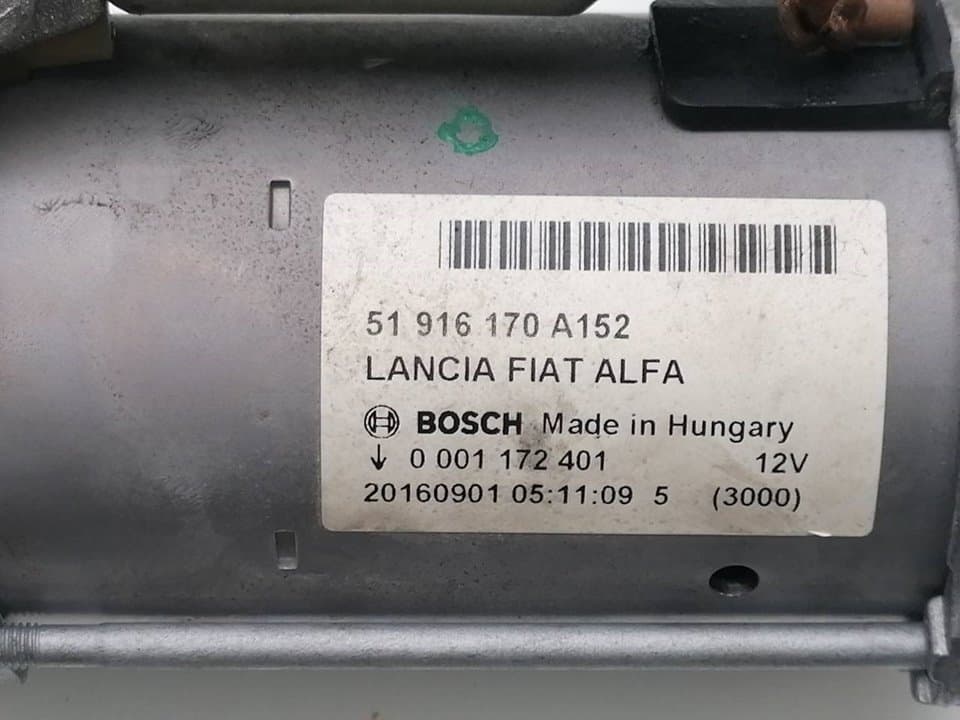 Motor arranque FIAT TIPO II (356) SEDAN 4