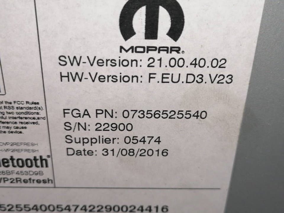 Sistema audio / radio cd FIAT TIPO II (356) SEDAN 4