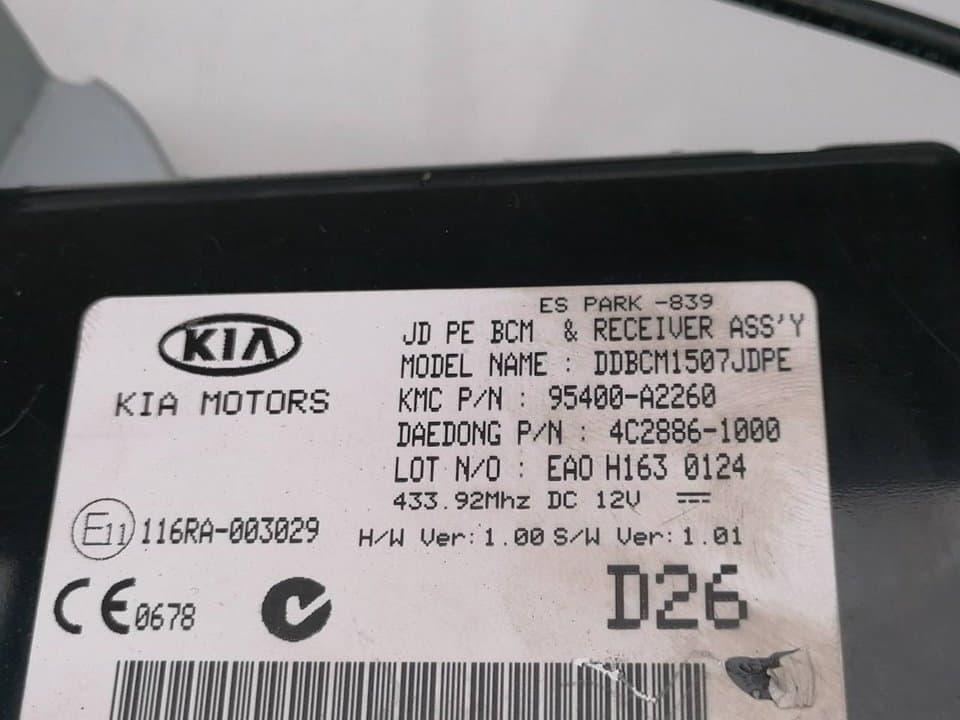 Modulo electronico KIA CEED 2