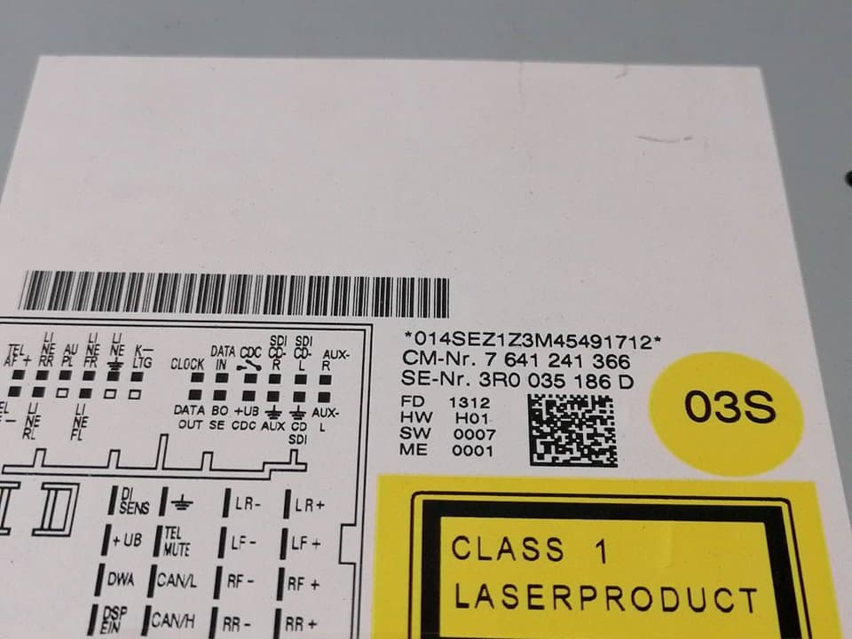 Sistema audio / radio cd SEAT EXEO BERLINA (3R2) 2