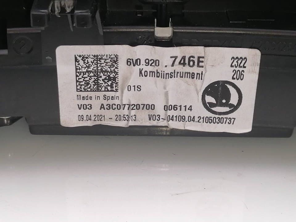 Cuadro instrumentos SKODA FABIA (6Y2/6Y3) 3