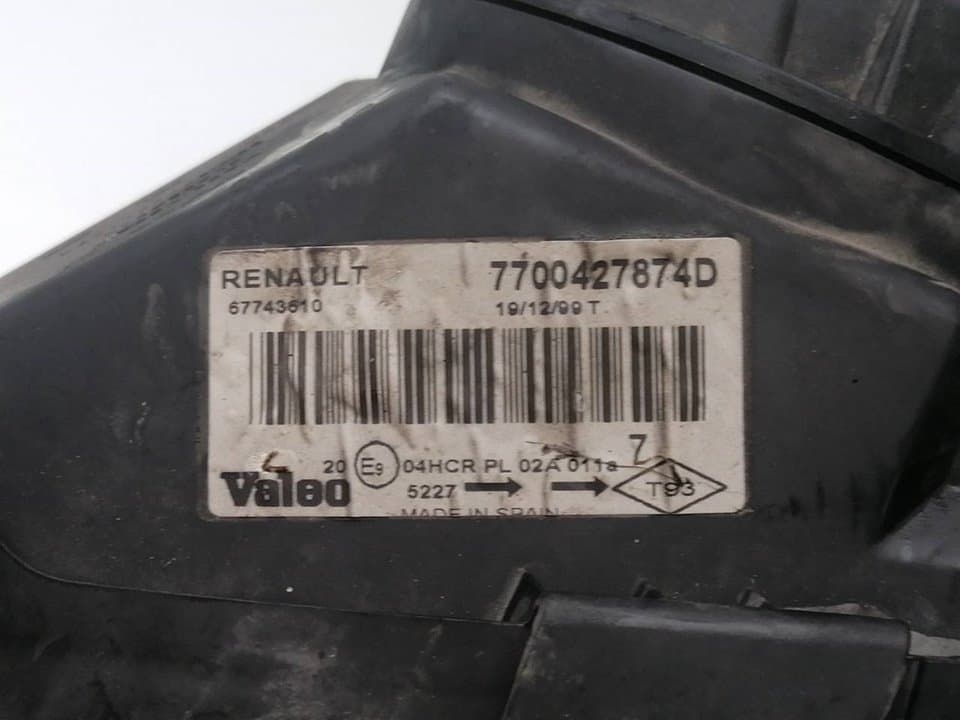 Faro izquierdo RENAULT MEGANE I COACH/COUPE (DA0) 2