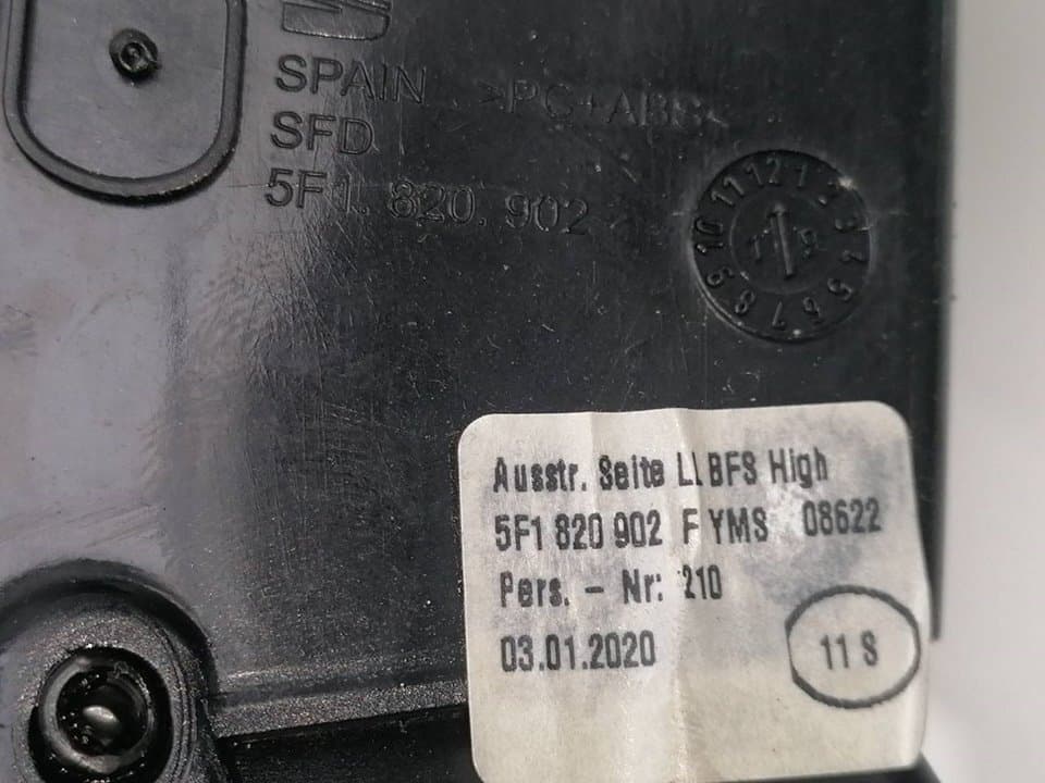 Recambio SEAT ALTEA (5P1) ref. 5F1820902F 3