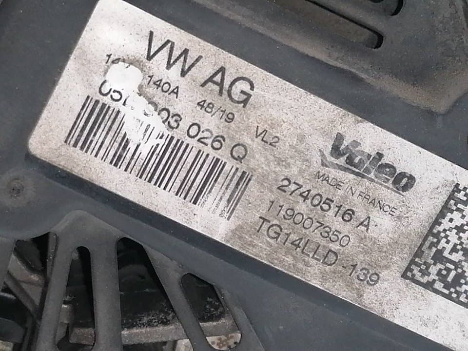 Alternador SEAT ALTEA (5P1) 5