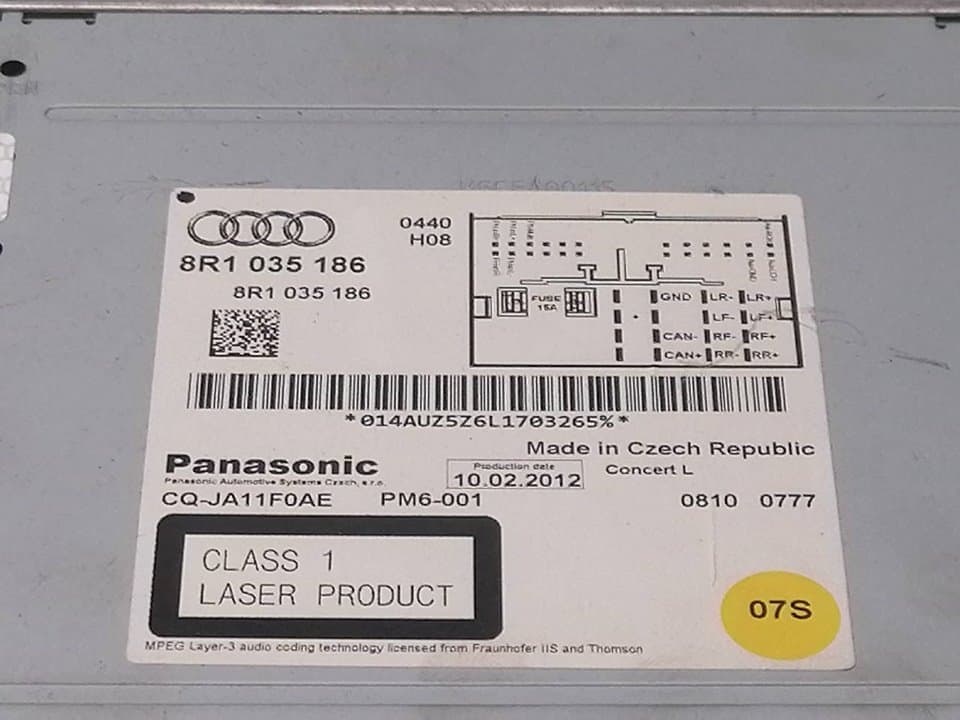 Sistema audio / radio cd AUDI A4 BERLINA (8E) 3