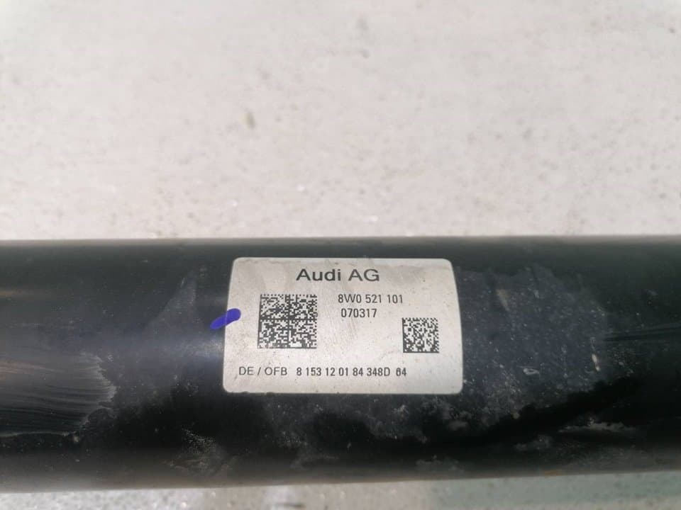 Transmision central delantero AUDI A4 AVANT (8W5) 2